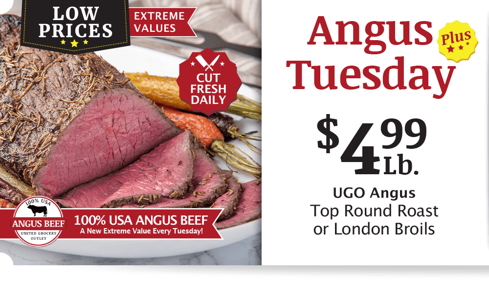 web-home-mobile-atp-1 UGO Angus Beef London Broil, $4.99 per pound.